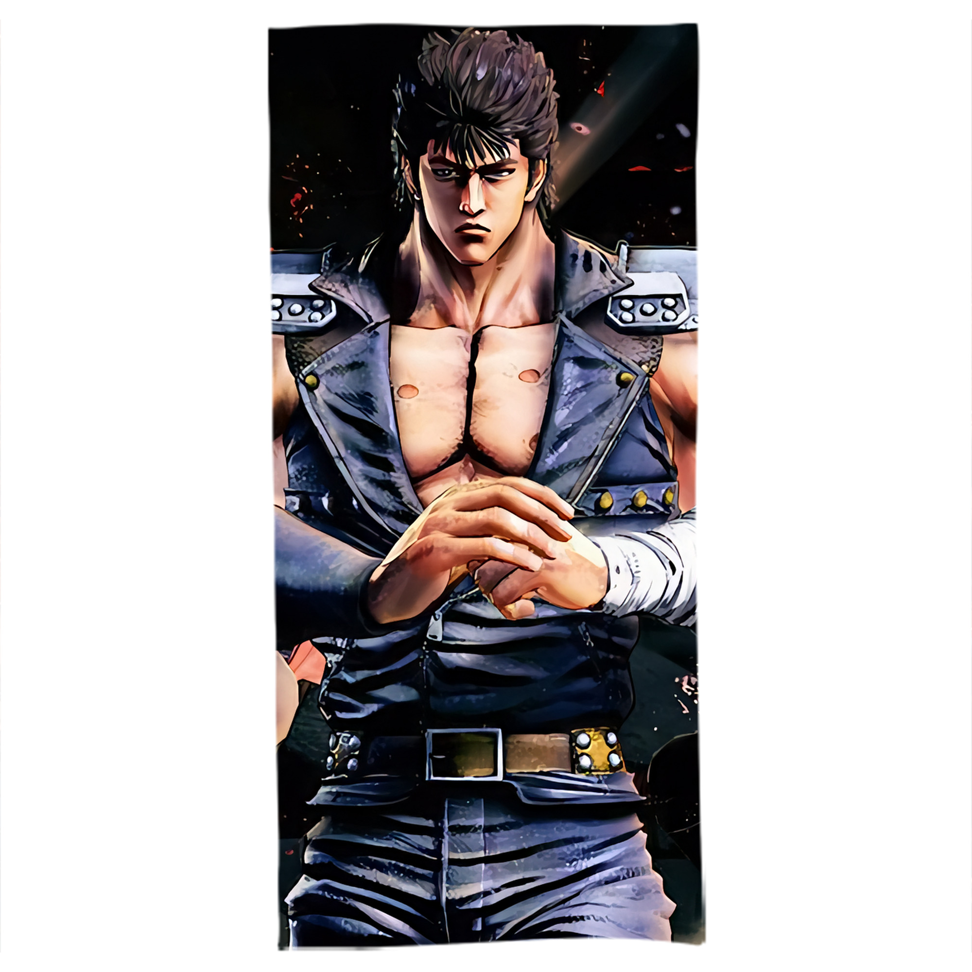 （画像用） 北斗の拳 Fist of the North Star 大判バスタオル 70×140cm 吸水速乾 柔らかい肌触り
