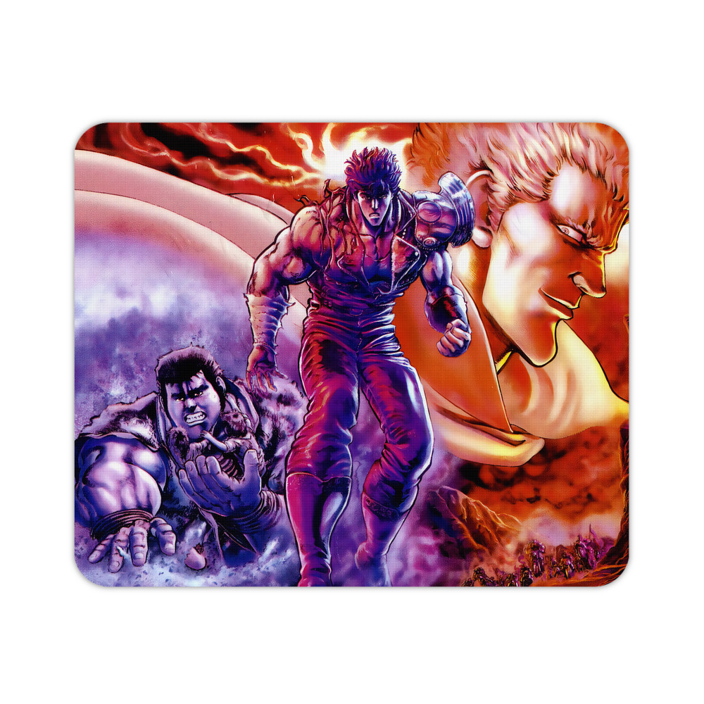 （画像用） 北斗の拳 Fist of the North Star マウスパッド ステッチ加工 ラバー素材 防水 滑り止め 超薄型 ゲーミング/オフィス対応