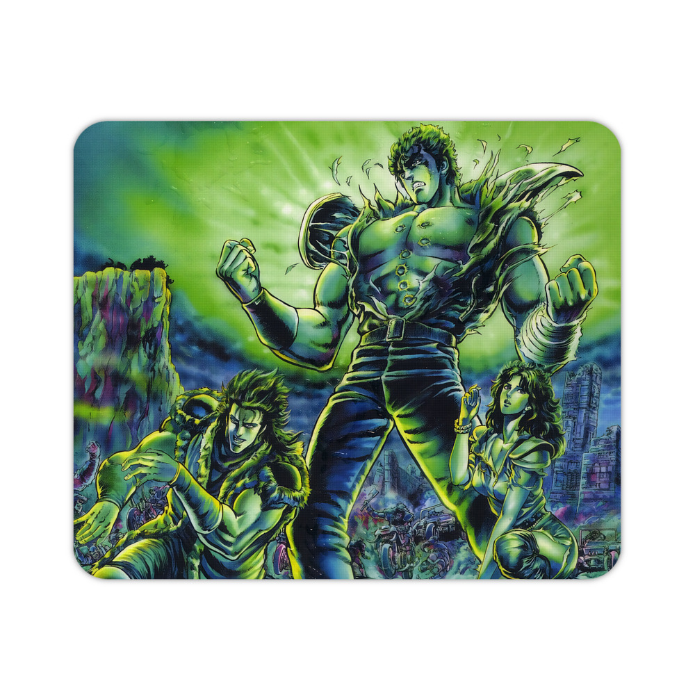 （画像用） 北斗の拳 Fist of the North Star マウスパッド ステッチ加工 ラバー素材 防水 滑り止め 超薄型 ゲーミング/オフィス対応