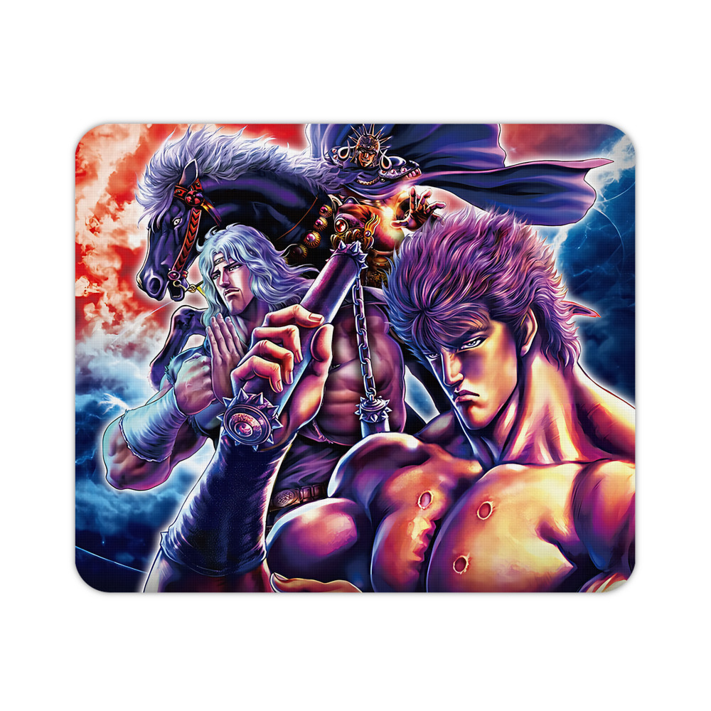 （画像用） 北斗の拳 Fist of the North Star マウスパッド ステッチ加工 ラバー素材 防水 滑り止め 超薄型 ゲーミング/オフィス対応