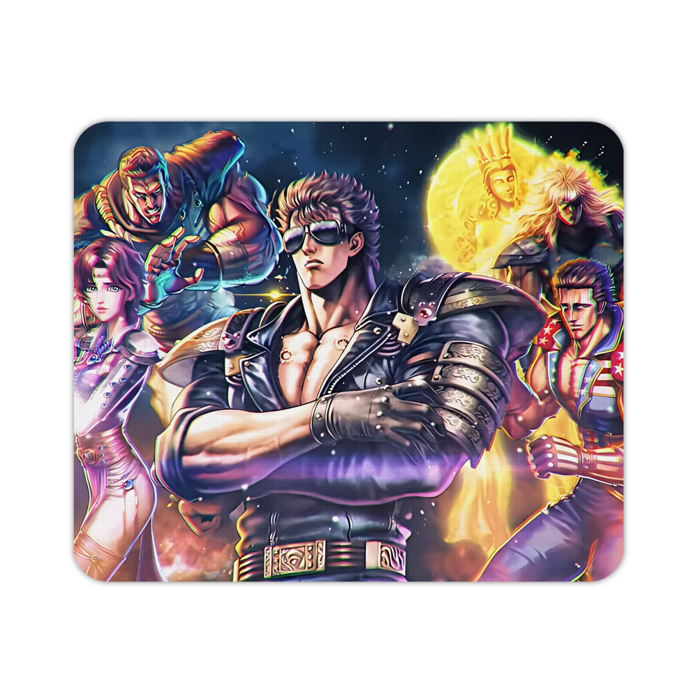 （画像用） 北斗の拳 Fist of the North Star マウスパッド ステッチ加工 ラバー素材 防水 滑り止め 超薄型 ゲーミング/オフィス対応