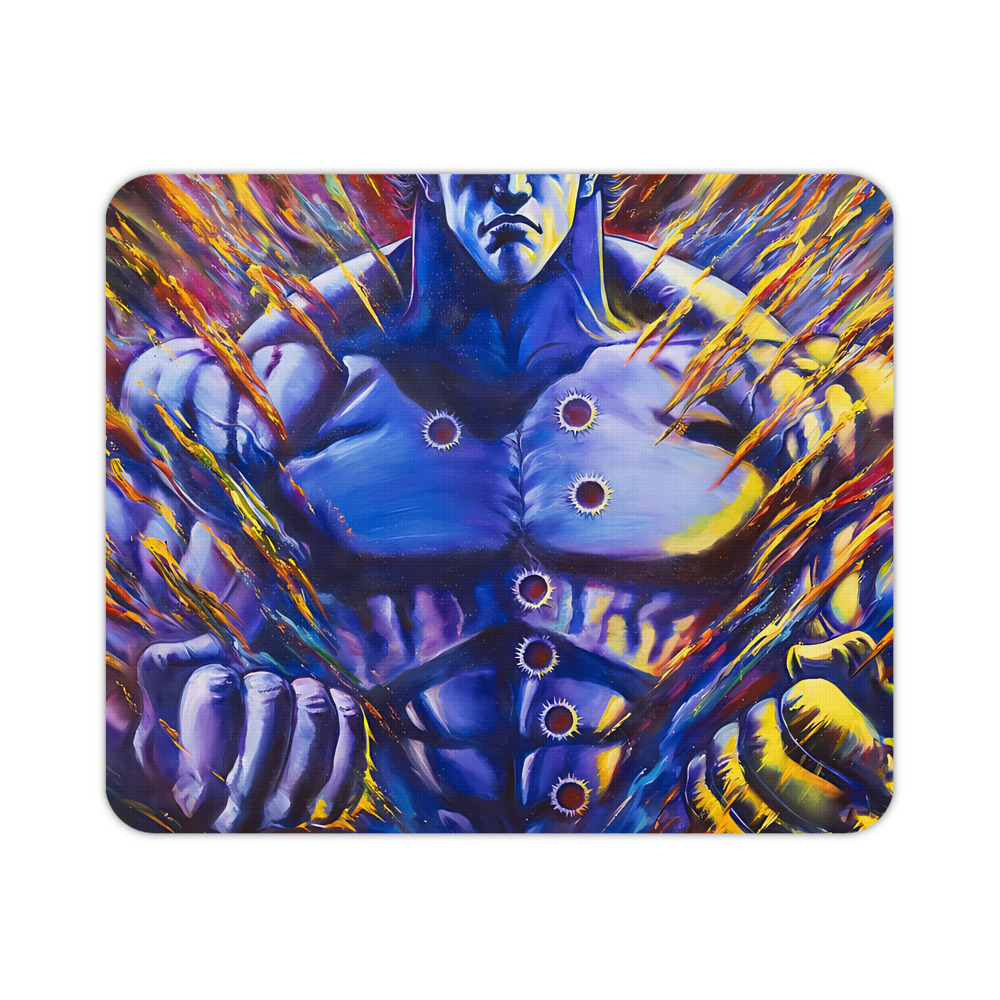 （画像用） 北斗の拳 Fist of the North Star マウスパッド ステッチ加工 ラバー素材 防水 滑り止め 超薄型 ゲーミング/オフィス対応