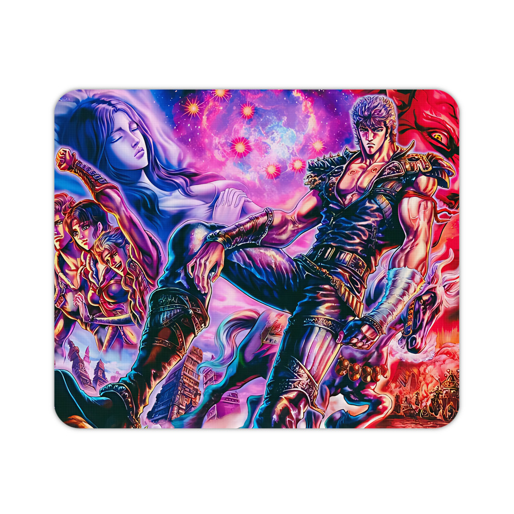 （画像用） 北斗の拳 Fist of the North Star マウスパッド ステッチ加工 ラバー素材 防水 滑り止め 超薄型 ゲーミング/オフィス対応