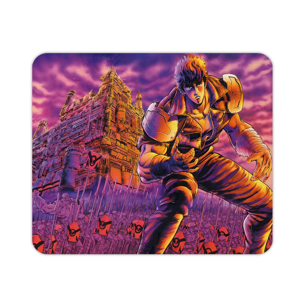 （画像用） 北斗の拳 Fist of the North Star マウスパッド ステッチ加工 ラバー素材 防水 滑り止め 超薄型 ゲーミング/オフィス対応