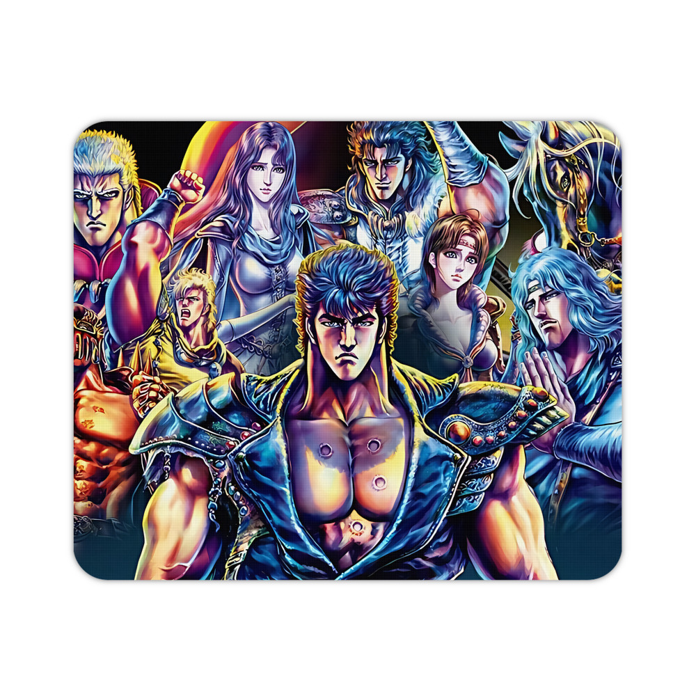 （画像用） 北斗の拳 Fist of the North Star マウスパッド ステッチ加工 ラバー素材 防水 滑り止め 超薄型 ゲーミング/オフィス対応