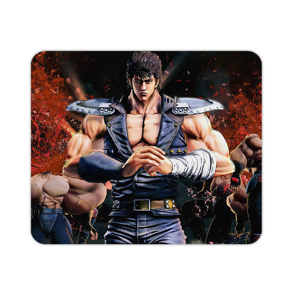 （画像用） 北斗の拳 Fist of the North Star マウスパッド ステッチ加工 ラバー素材 防水 滑り止め 超薄型 ゲーミング/オフィス対応