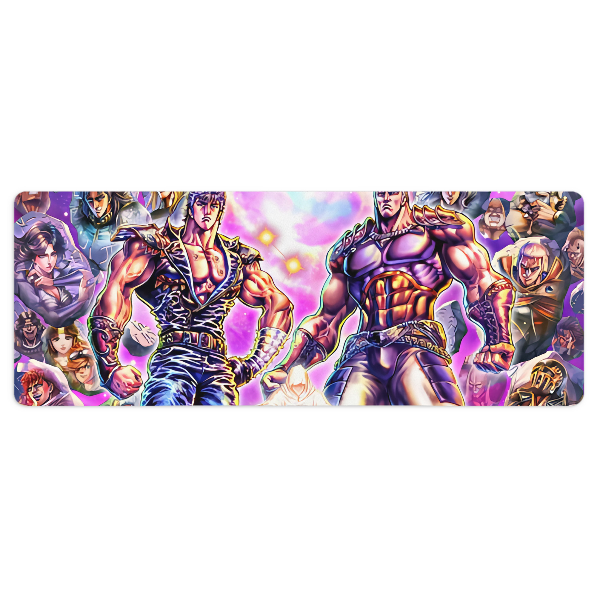 （画像用） 北斗の拳 Fist of the North Star ステッチ加工 大判デスクマット／滑り止めマウスパッド