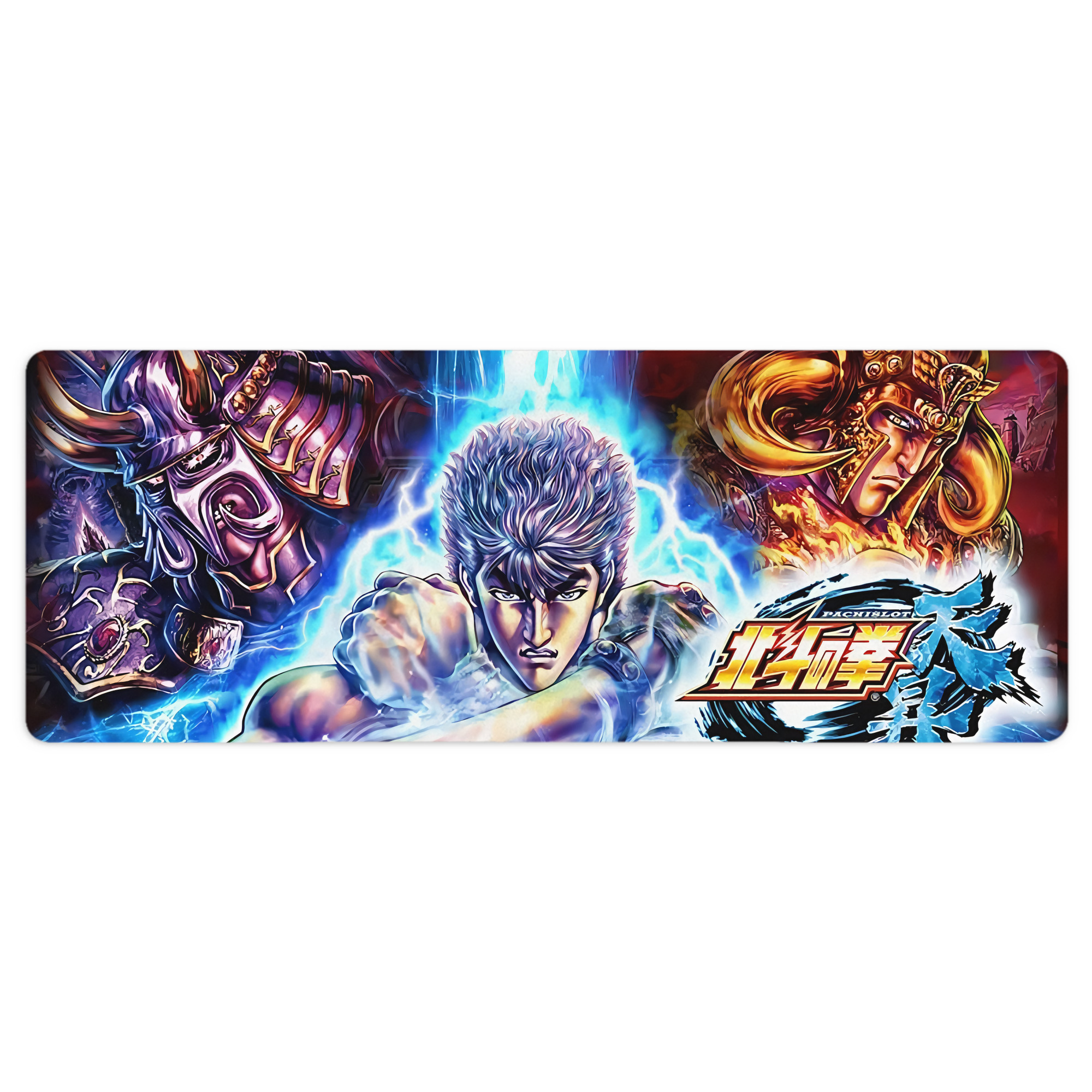 （画像用） 北斗の拳 Fist of the North Star ステッチ加工 大判デスクマット／滑り止めマウスパッド
