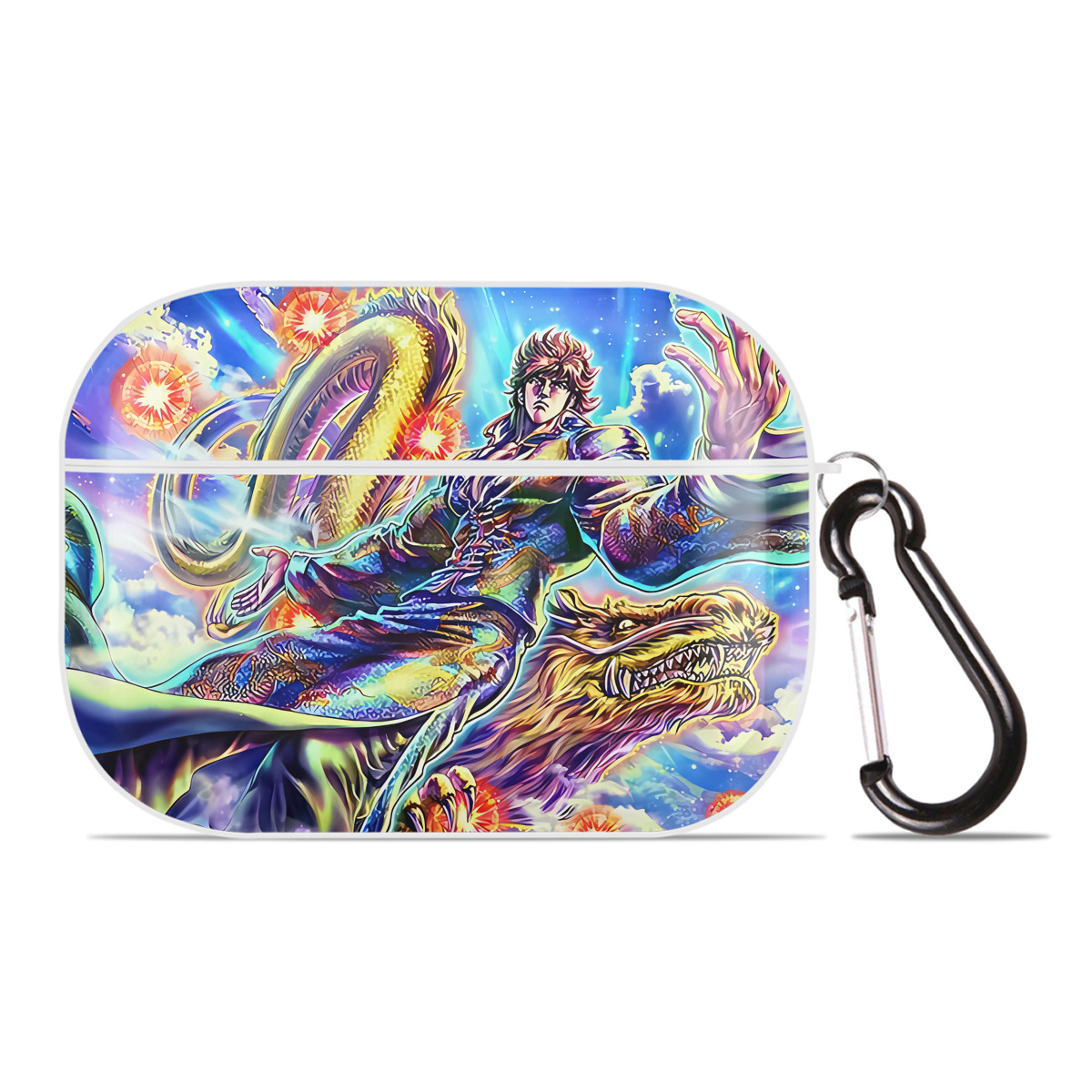 （画像用） 北斗の拳 Fist of the North Star 【AirPods Pro用】ハードシェル保護ケース 耐衝撃・防指紋・カラビナ付き商品仕様