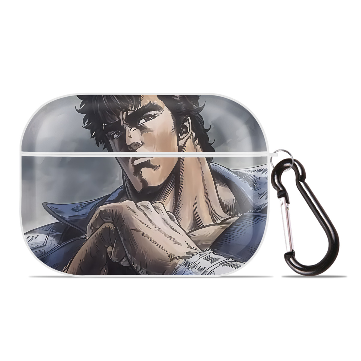 （画像用） 北斗の拳 Fist of the North Star 【AirPods Pro用】ハードシェル保護ケース 耐衝撃・防指紋・カラビナ付き商品仕様