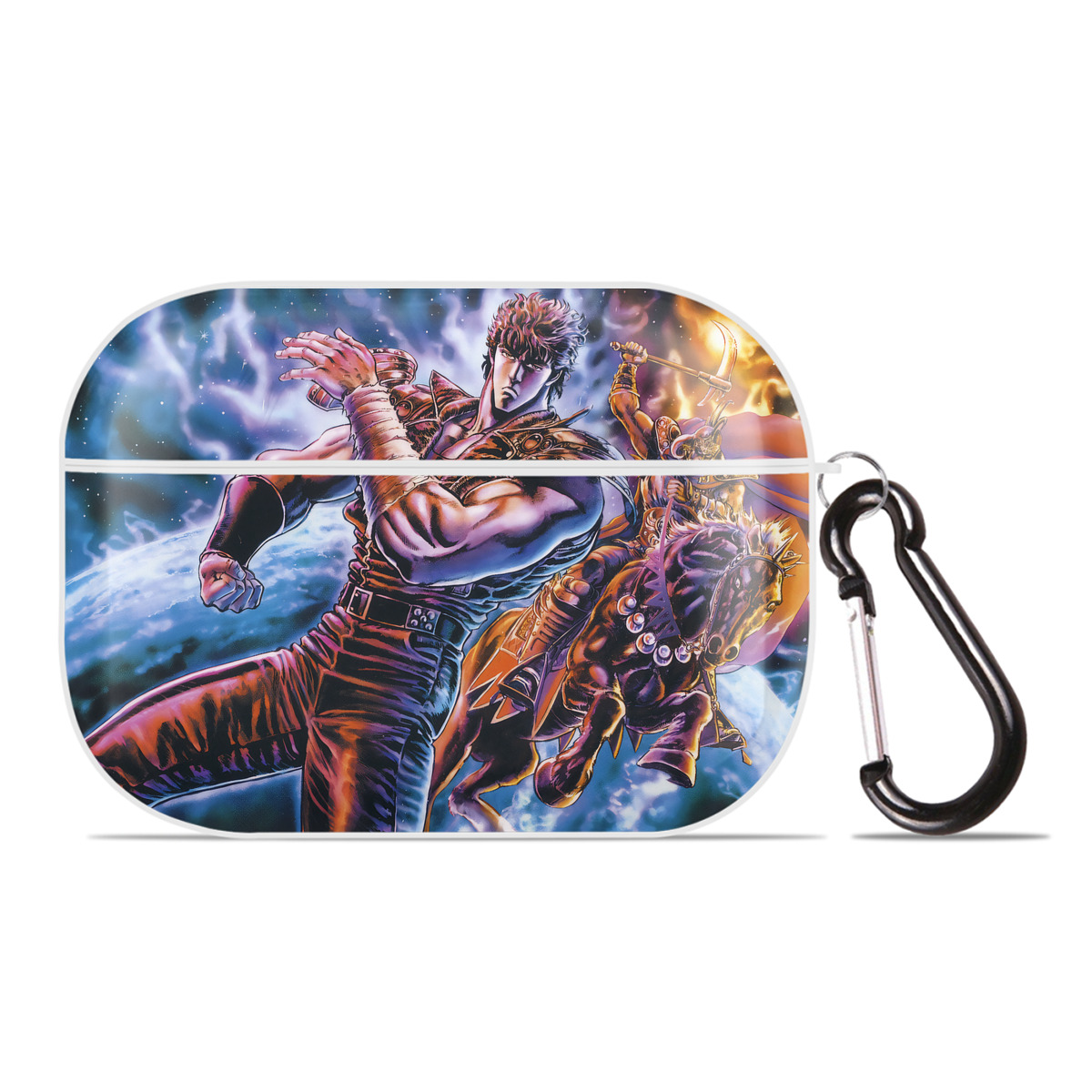 （画像用） 北斗の拳 Fist of the North Star 【AirPods Pro用】ハードシェル保護ケース 耐衝撃・防指紋・カラビナ付き商品仕様