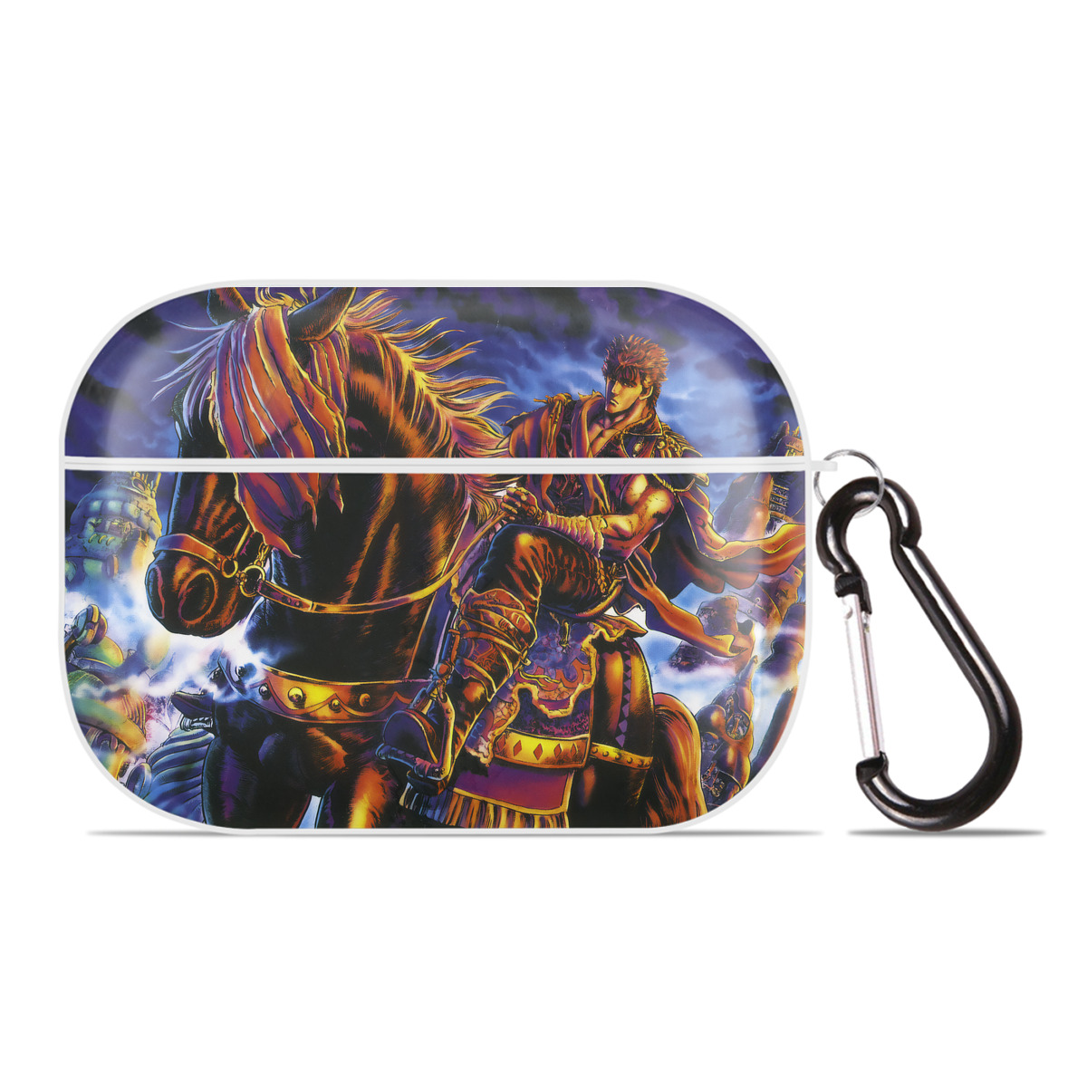 （画像用） 北斗の拳 Fist of the North Star 【AirPods Pro用】ハードシェル保護ケース 耐衝撃・防指紋・カラビナ付き商品仕様