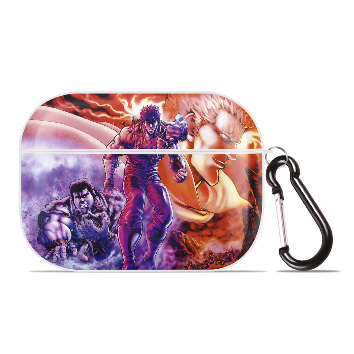 （画像用） 北斗の拳 Fist of the North Star 【AirPods Pro用】ハードシェル保護ケース 耐衝撃・防指紋・カラビナ付き商品仕様