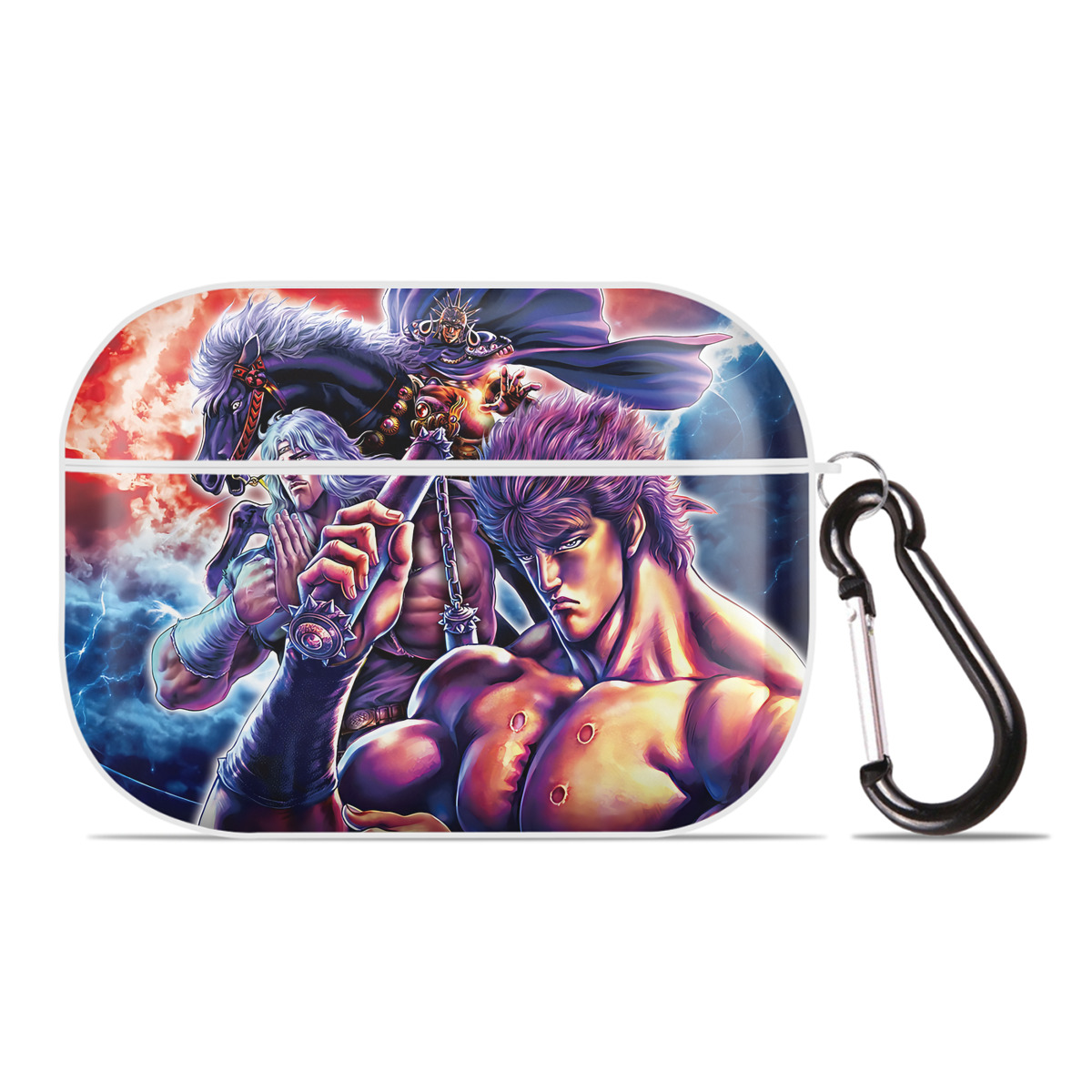 （画像用） 北斗の拳 Fist of the North Star 【AirPods Pro用】ハードシェル保護ケース 耐衝撃・防指紋・カラビナ付き商品仕様
