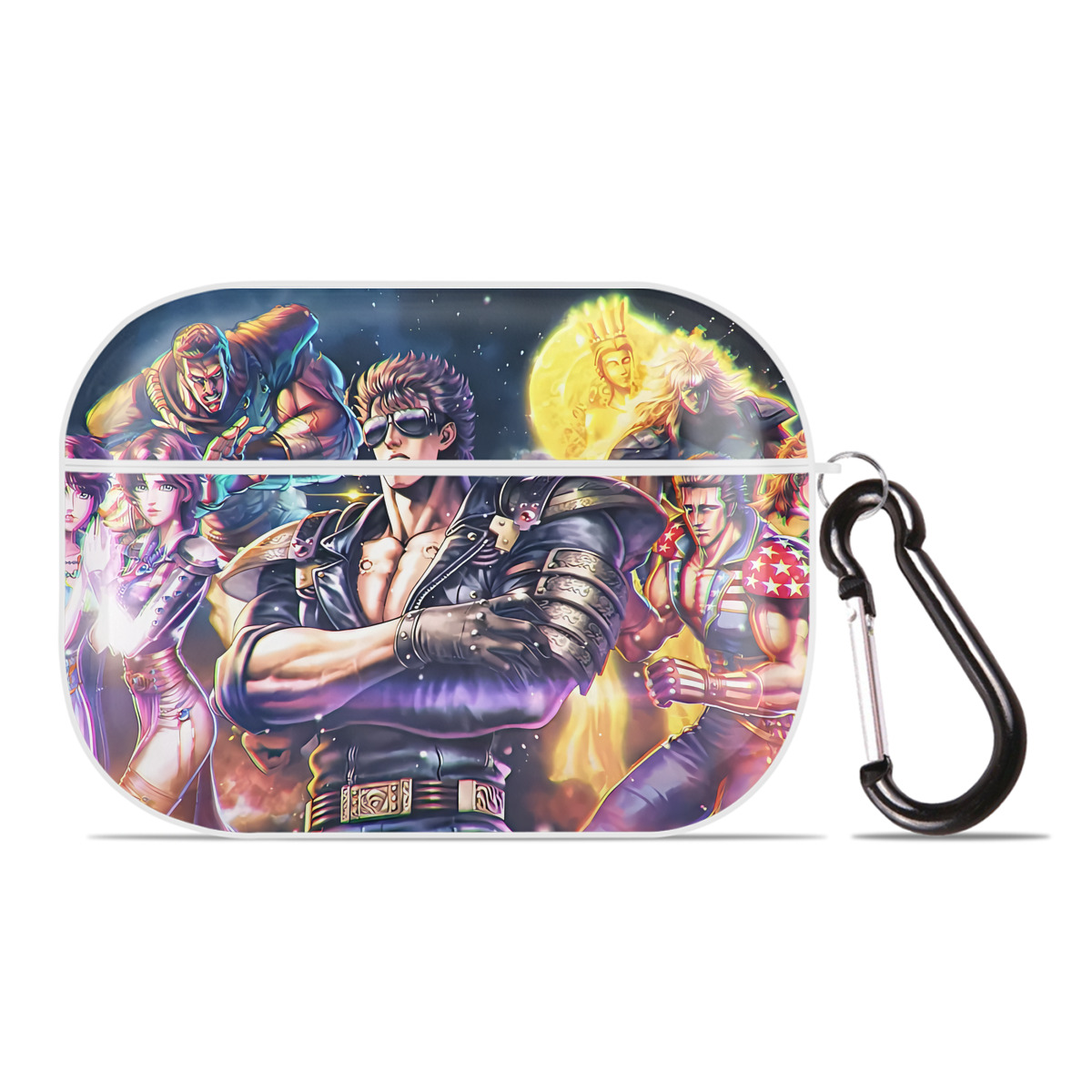 （画像用） 北斗の拳 Fist of the North Star 【AirPods Pro用】ハードシェル保護ケース 耐衝撃・防指紋・カラビナ付き商品仕様