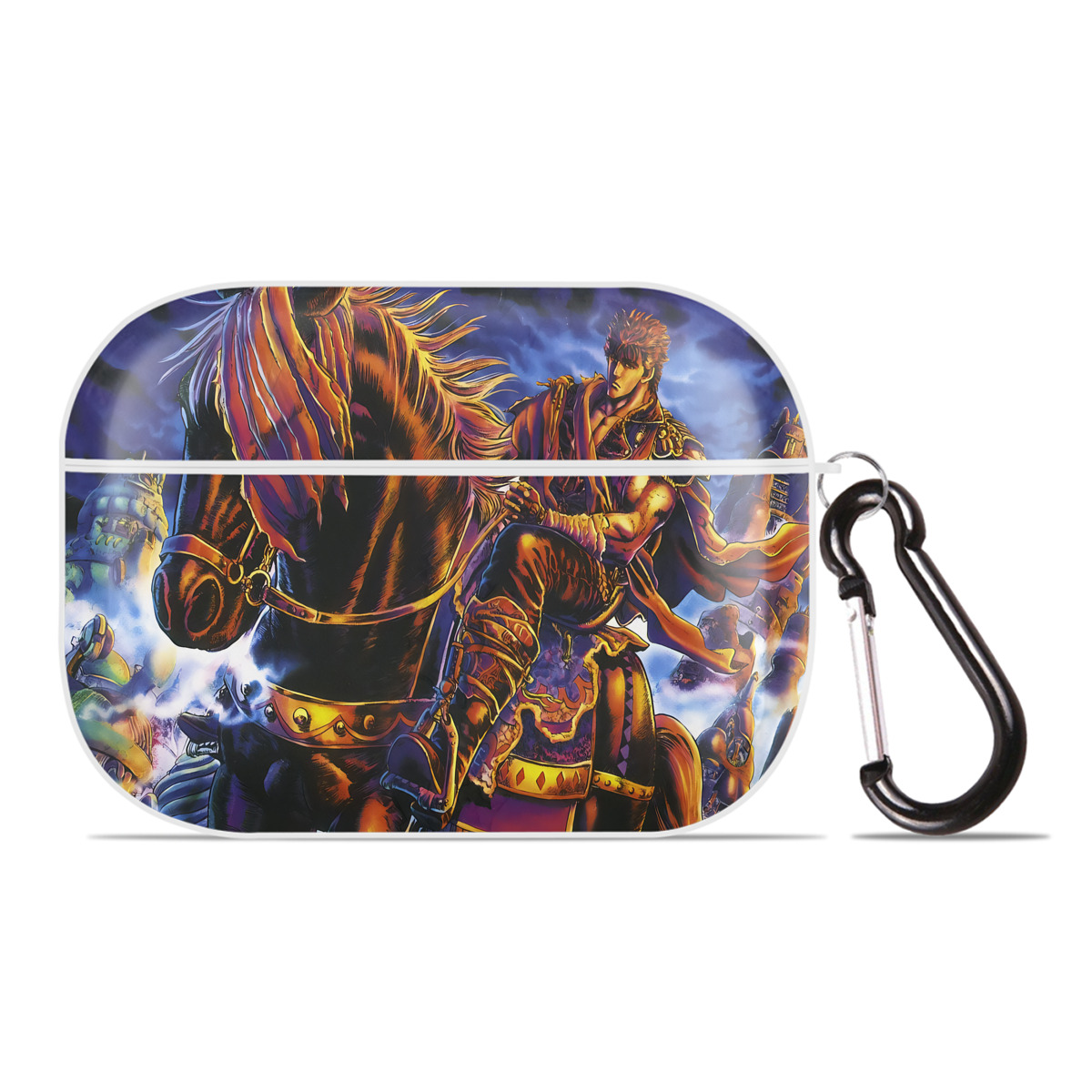 （画像用） 北斗の拳 Fist of the North Star 【AirPods Pro用】ハードシェル保護ケース 耐衝撃・防指紋・カラビナ付き商品仕様