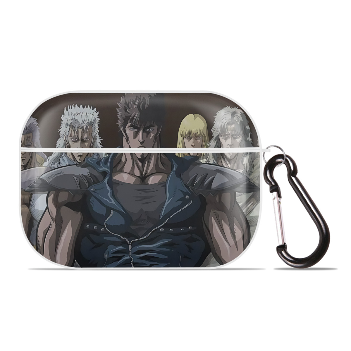 （画像用） 北斗の拳 Fist of the North Star 【AirPods Pro用】ハードシェル保護ケース 耐衝撃・防指紋・カラビナ付き商品仕様