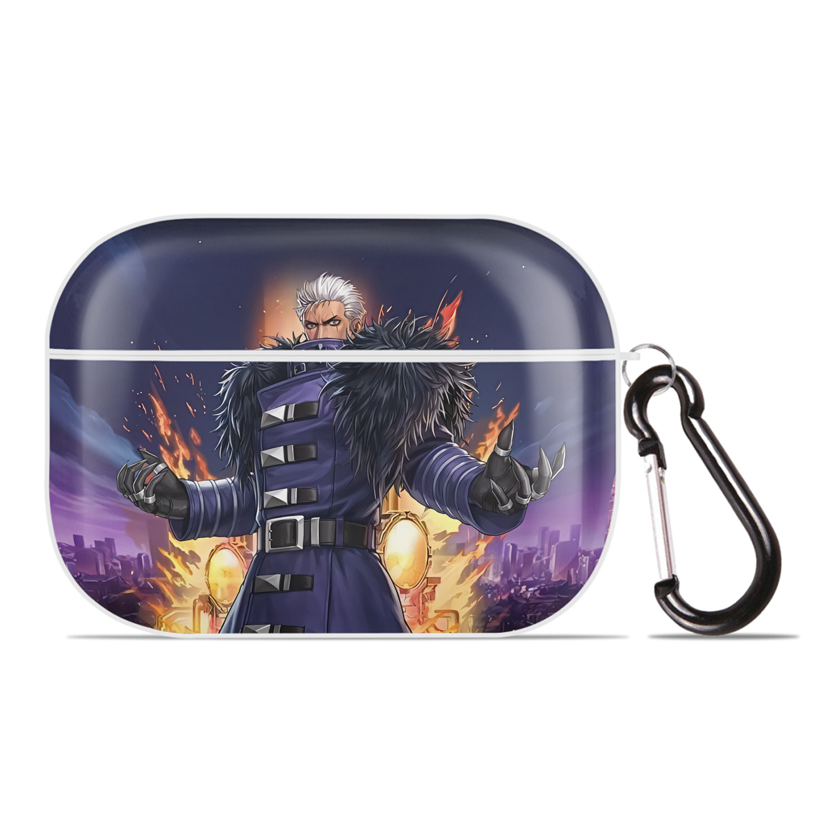 （画像用） 北斗の拳 Fist of the North Star 【AirPods Pro用】ハードシェル保護ケース 耐衝撃・防指紋・カラビナ付き商品仕様