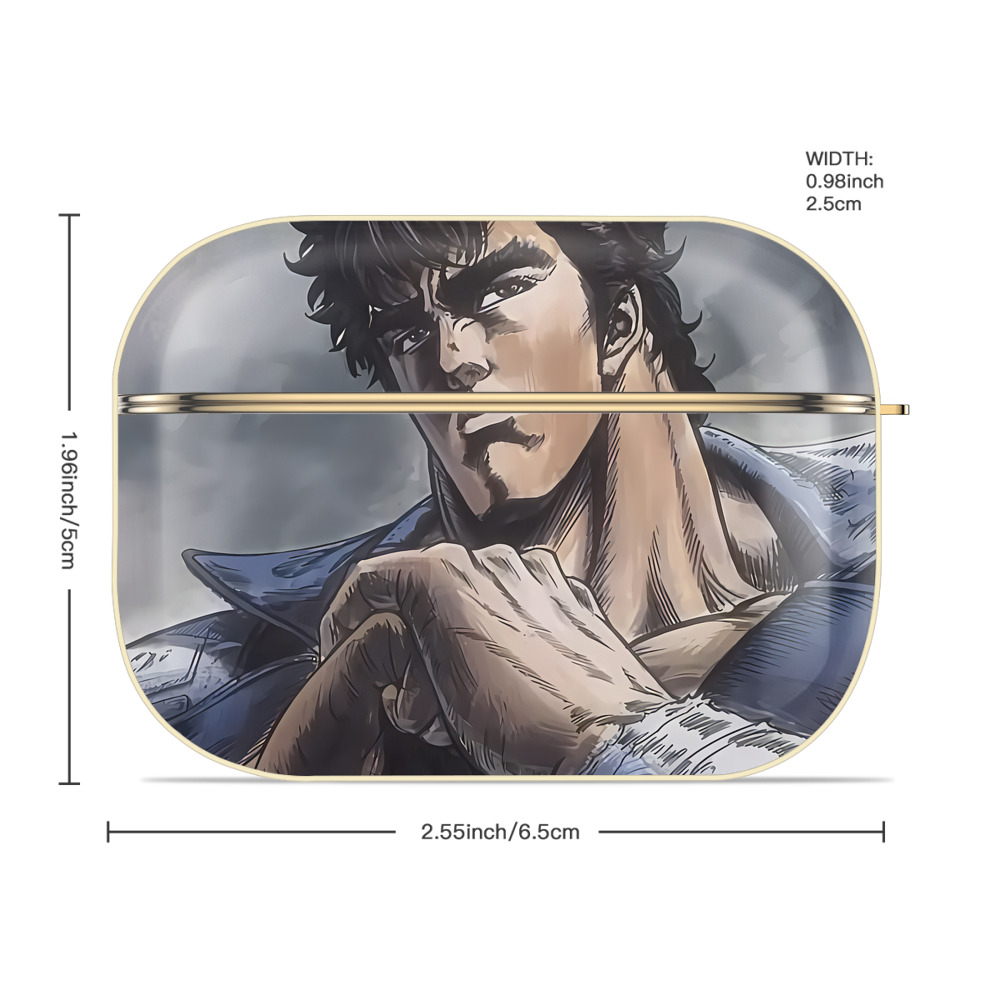 北斗の拳 Fist of the North Star 【AirPods Pro用】ハードシェル保護ケース｜耐衝撃・防指紋・カラビナ付き商品仕様