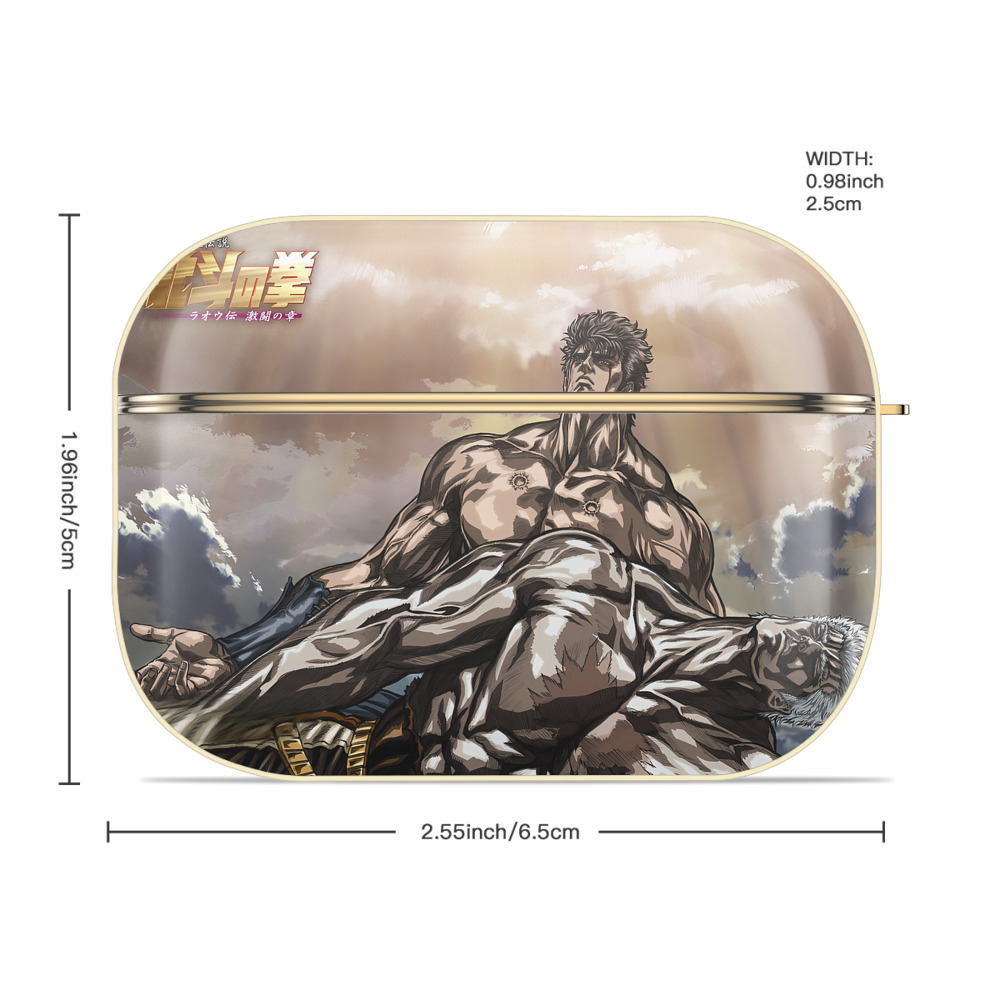 北斗の拳 Fist of the North Star 【AirPods Pro用】ハードシェル保護ケース｜耐衝撃・防指紋・カラビナ付き商品仕様