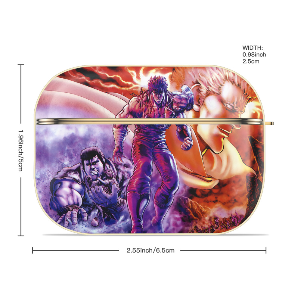 北斗の拳 Fist of the North Star 【AirPods Pro用】ハードシェル保護ケース｜耐衝撃・防指紋・カラビナ付き商品仕様