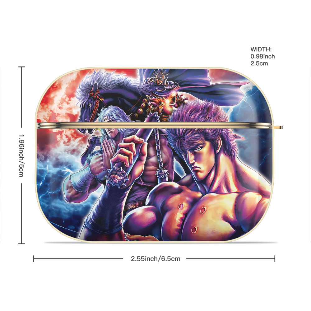 北斗の拳 Fist of the North Star 【AirPods Pro用】ハードシェル保護ケース｜耐衝撃・防指紋・カラビナ付き商品仕様