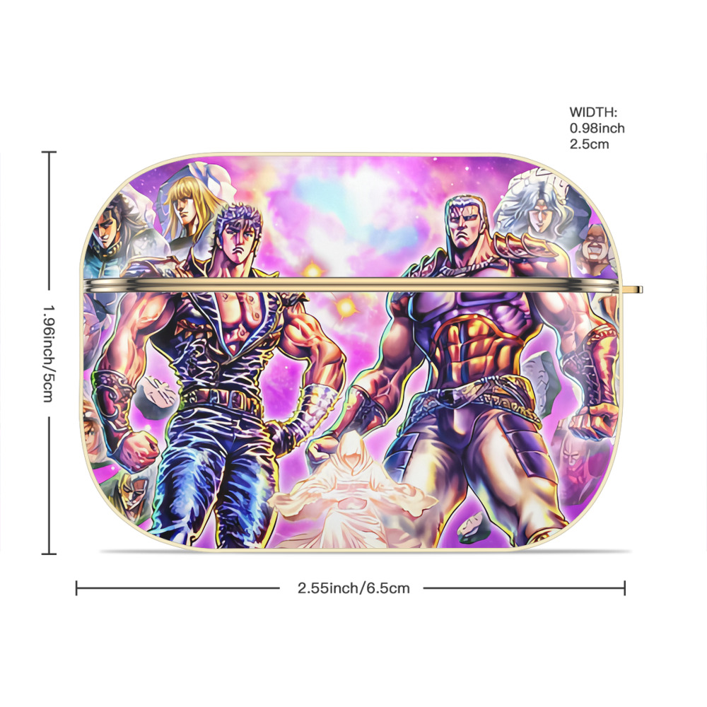 北斗の拳 Fist of the North Star 【AirPods Pro用】ハードシェル保護ケース｜耐衝撃・防指紋・カラビナ付き商品仕様