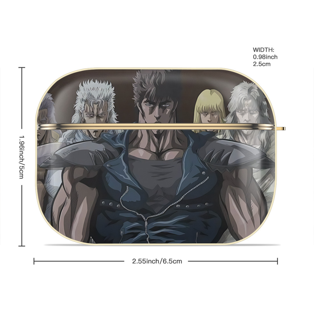 北斗の拳 Fist of the North Star 【AirPods Pro用】ハードシェル保護ケース｜耐衝撃・防指紋・カラビナ付き商品仕様