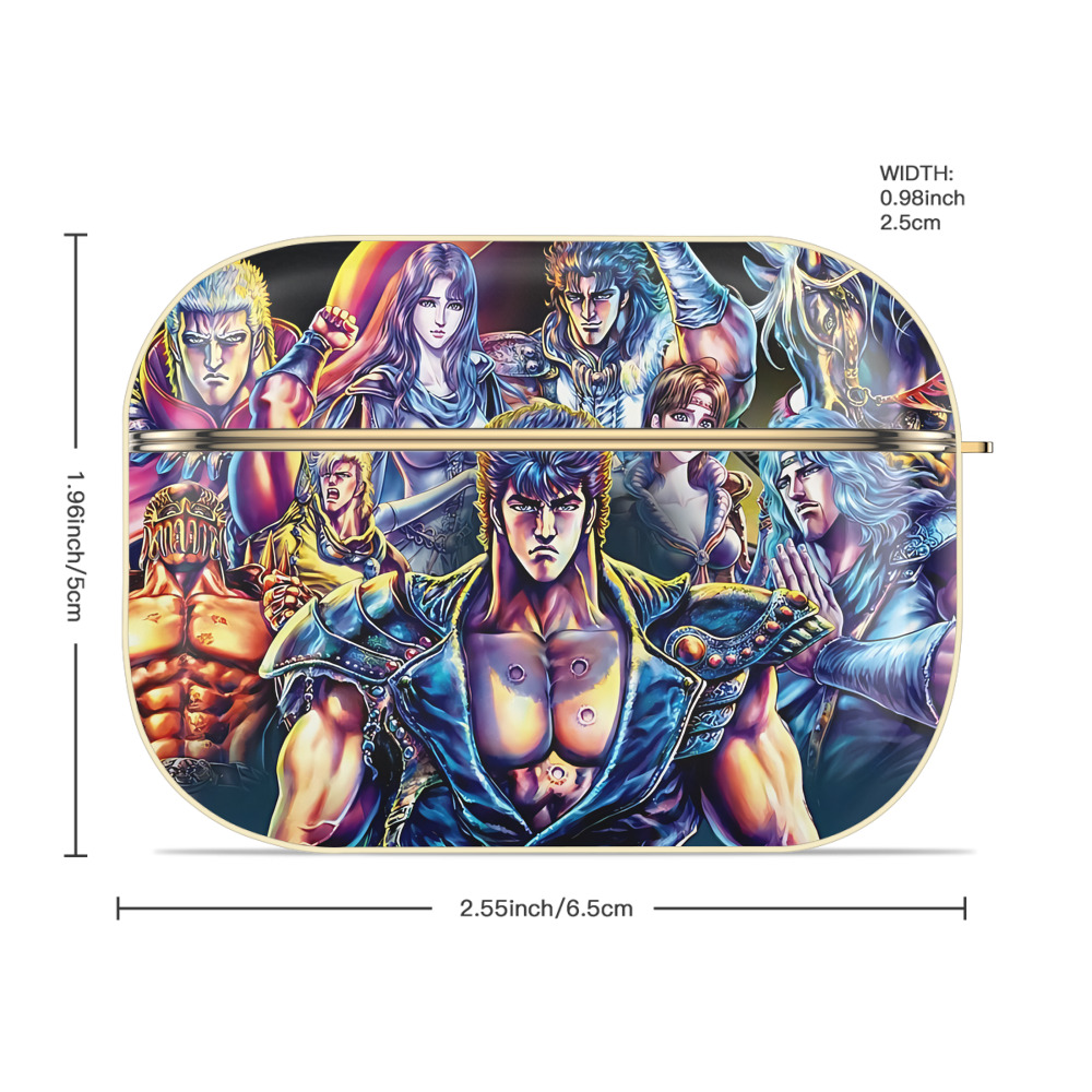 北斗の拳 Fist of the North Star 【AirPods Pro用】ハードシェル保護ケース｜耐衝撃・防指紋・カラビナ付き商品仕様