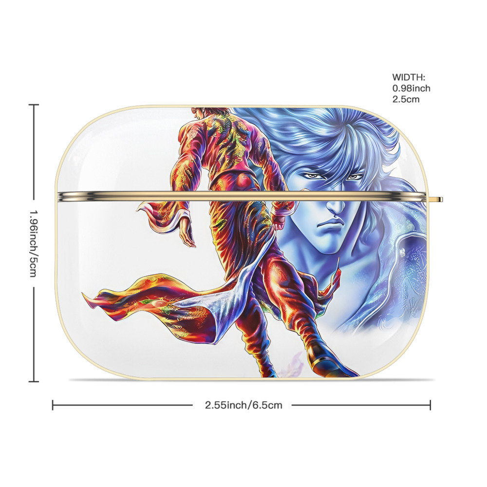 北斗の拳 Fist of the North Star 【AirPods Pro用】ハードシェル保護ケース｜耐衝撃・防指紋・カラビナ付き商品仕様