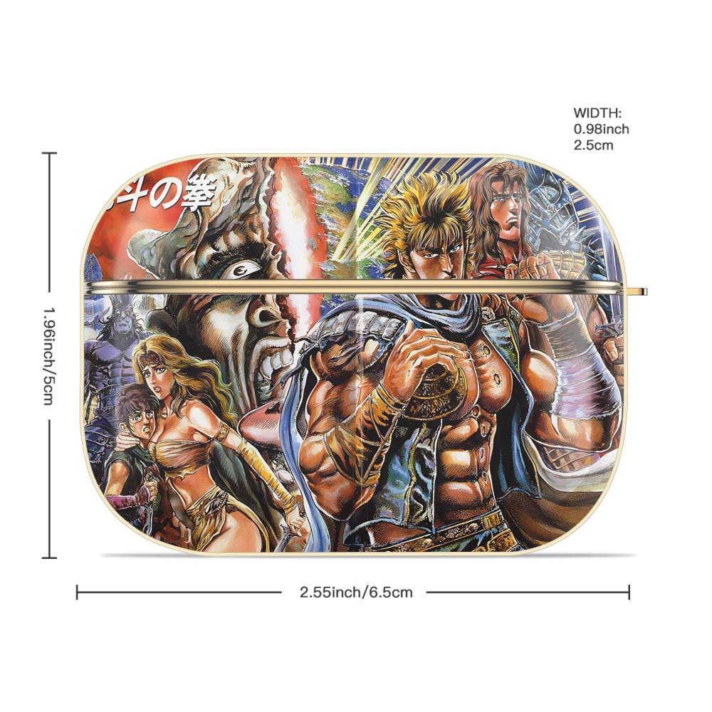 北斗の拳 Fist of the North Star 【AirPods Pro用】ハードシェル保護ケース｜耐衝撃・防指紋・カラビナ付き商品仕様