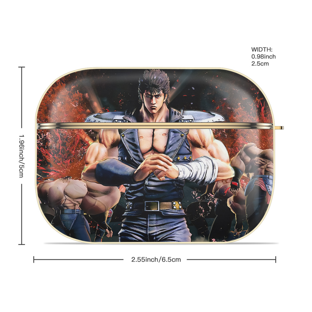北斗の拳 Fist of the North Star 【AirPods Pro用】ハードシェル保護ケース｜耐衝撃・防指紋・カラビナ付き商品仕様