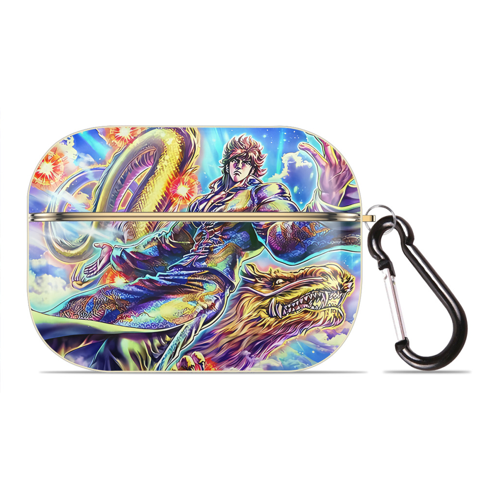 （画像用） 北斗の拳 Fist of the North Star 【AirPods Pro用】ハードシェル保護ケース｜耐衝撃・防指紋・カラビナ付き商品仕様