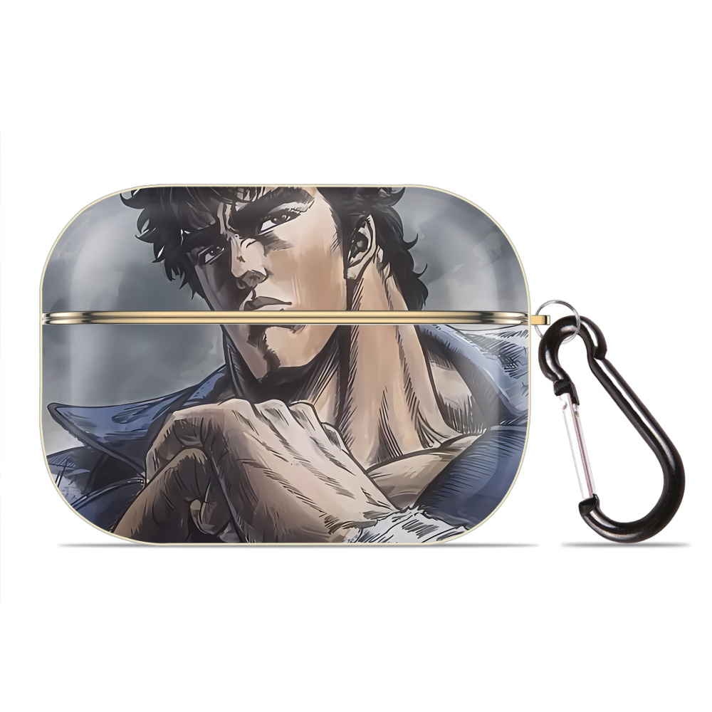 （画像用） 北斗の拳 Fist of the North Star 【AirPods Pro用】ハードシェル保護ケース｜耐衝撃・防指紋・カラビナ付き商品仕様