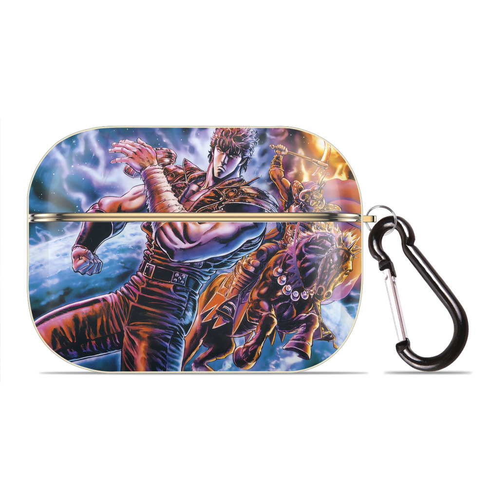 （画像用） 北斗の拳 Fist of the North Star 【AirPods Pro用】ハードシェル保護ケース｜耐衝撃・防指紋・カラビナ付き商品仕様
