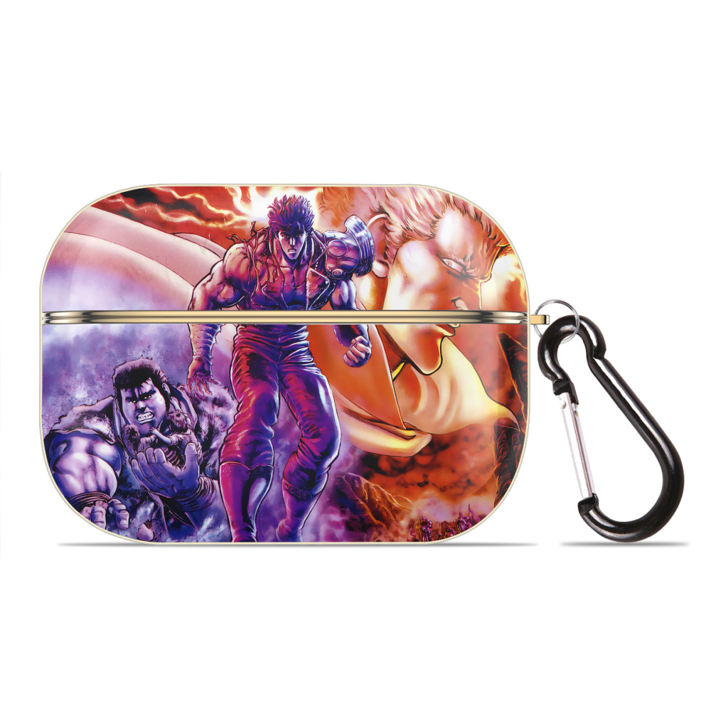 （画像用） 北斗の拳 Fist of the North Star 【AirPods Pro用】ハードシェル保護ケース｜耐衝撃・防指紋・カラビナ付き商品仕様
