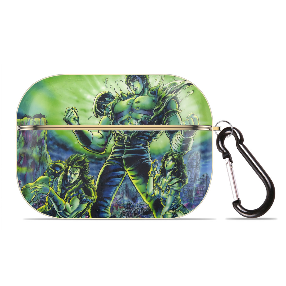 （画像用） 北斗の拳 Fist of the North Star 【AirPods Pro用】ハードシェル保護ケース｜耐衝撃・防指紋・カラビナ付き商品仕様
