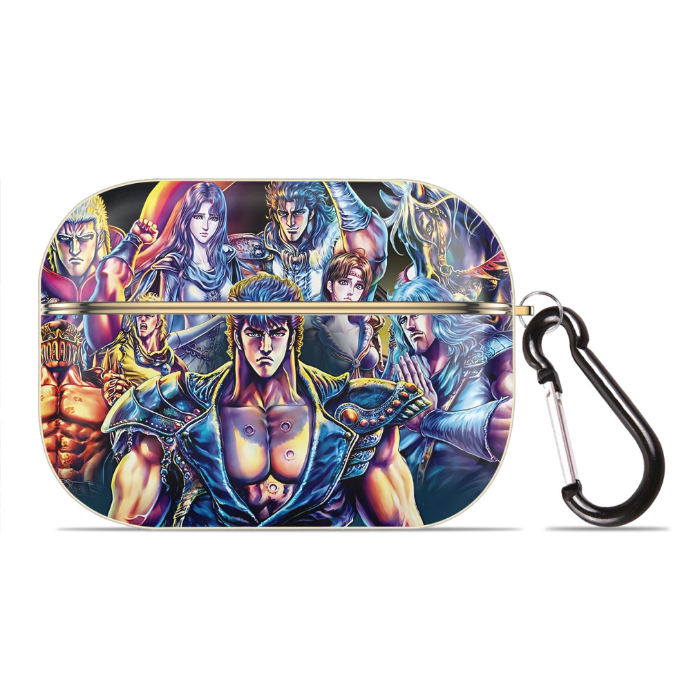 （画像用） 北斗の拳 Fist of the North Star 【AirPods Pro用】ハードシェル保護ケース｜耐衝撃・防指紋・カラビナ付き商品仕様