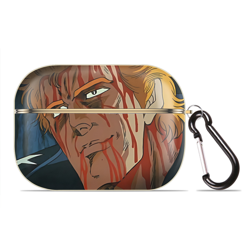 （画像用） 北斗の拳 Fist of the North Star 【AirPods Pro用】ハードシェル保護ケース｜耐衝撃・防指紋・カラビナ付き商品仕様