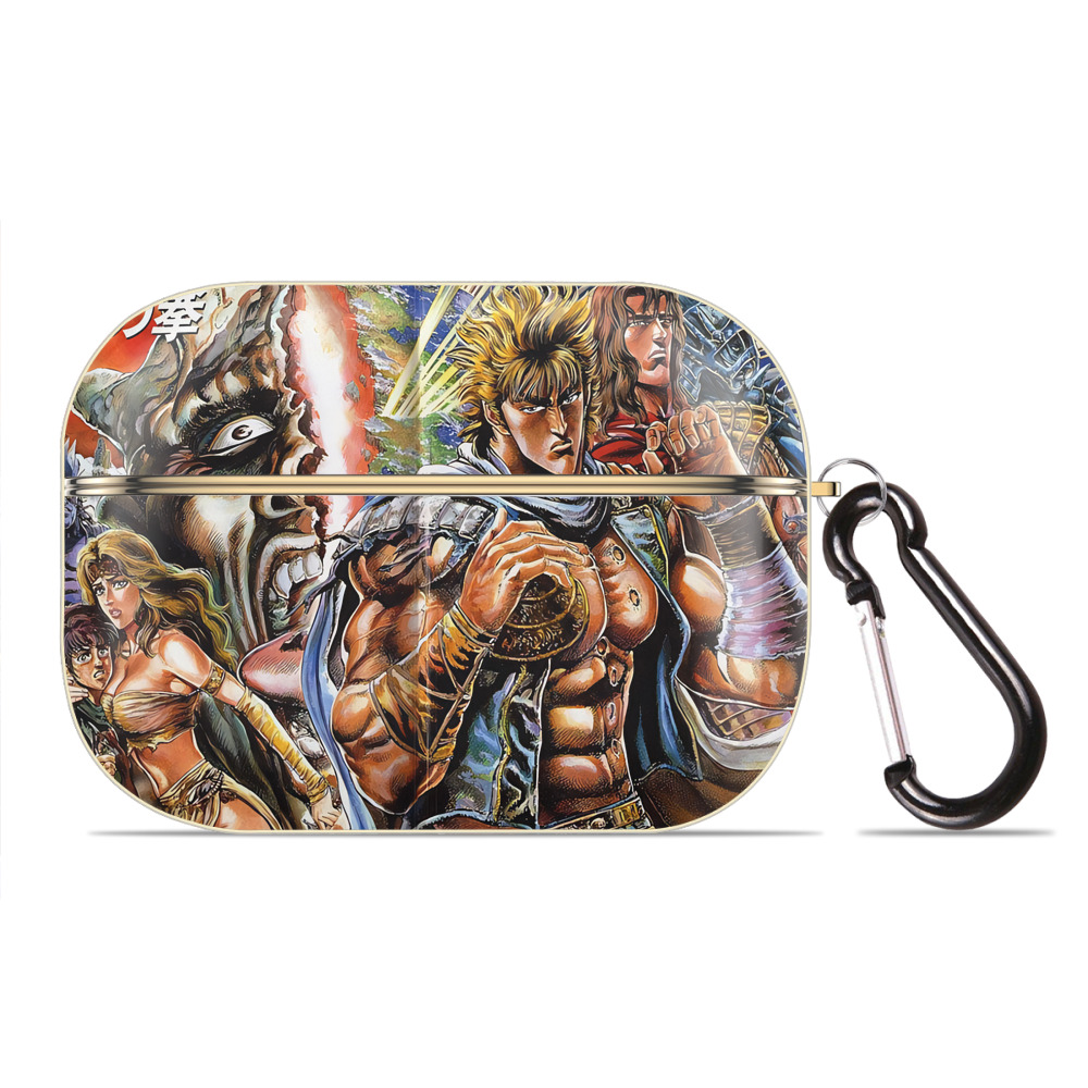 （画像用） 北斗の拳 Fist of the North Star 【AirPods Pro用】ハードシェル保護ケース｜耐衝撃・防指紋・カラビナ付き商品仕様