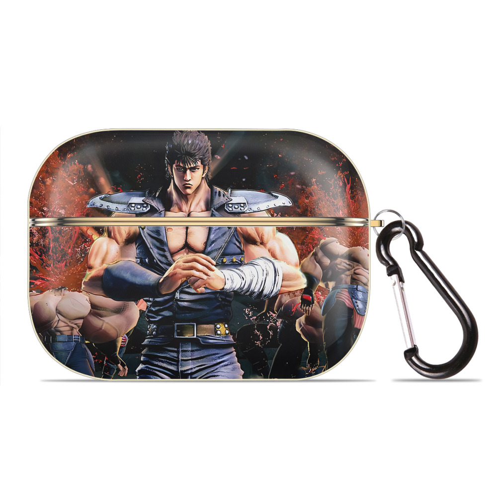（画像用） 北斗の拳 Fist of the North Star 【AirPods Pro用】ハードシェル保護ケース｜耐衝撃・防指紋・カラビナ付き商品仕様