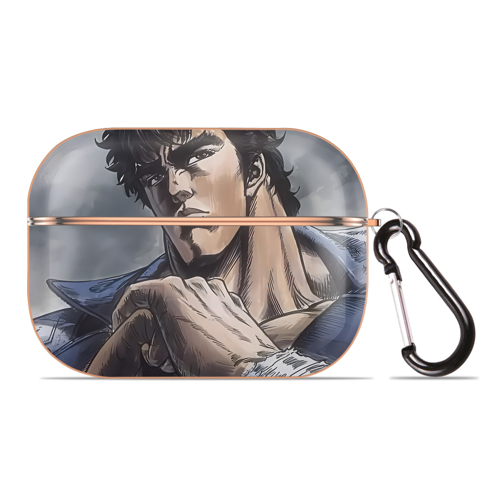 （画像用） 北斗の拳 Fist of the North Star 【AirPods Pro用】ハードシェル保護ケース｜耐衝撃・防指紋・カラビナ付き商品仕様
