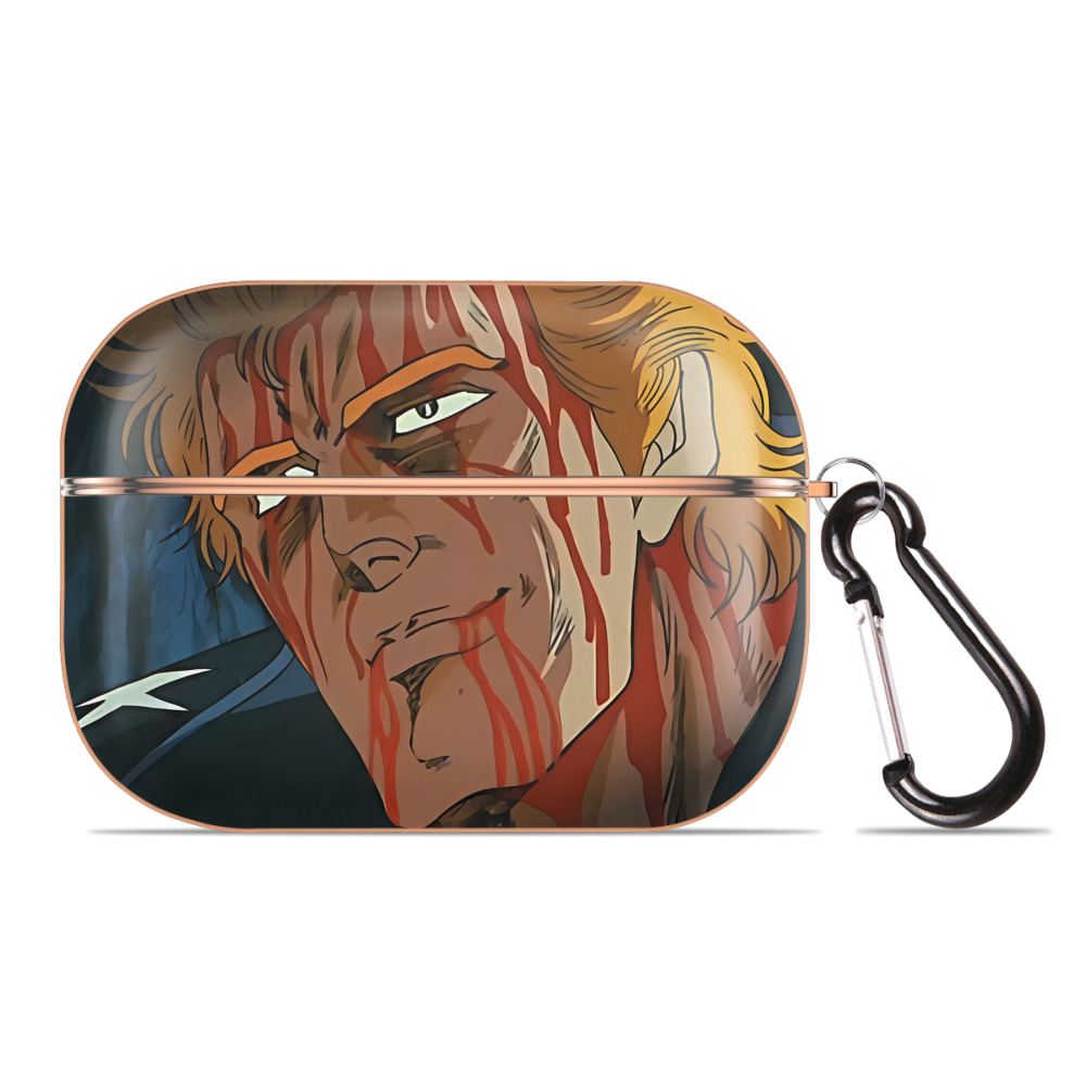 （画像用） 北斗の拳 Fist of the North Star 【AirPods Pro用】ハードシェル保護ケース｜耐衝撃・防指紋・カラビナ付き商品仕様
