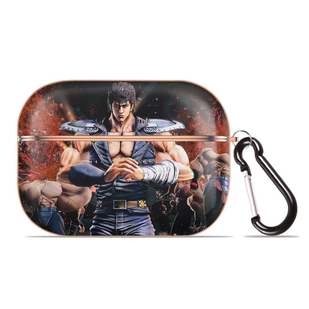 （画像用） 北斗の拳 Fist of the North Star 【AirPods Pro用】ハードシェル保護ケース｜耐衝撃・防指紋・カラビナ付き商品仕様