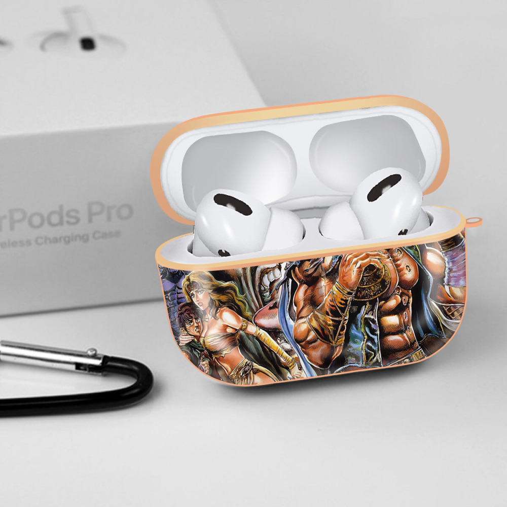 北斗の拳 Fist of the North Star 【AirPods Pro用】ハードシェル保護ケース｜耐衝撃・防指紋・カラビナ付き商品仕様