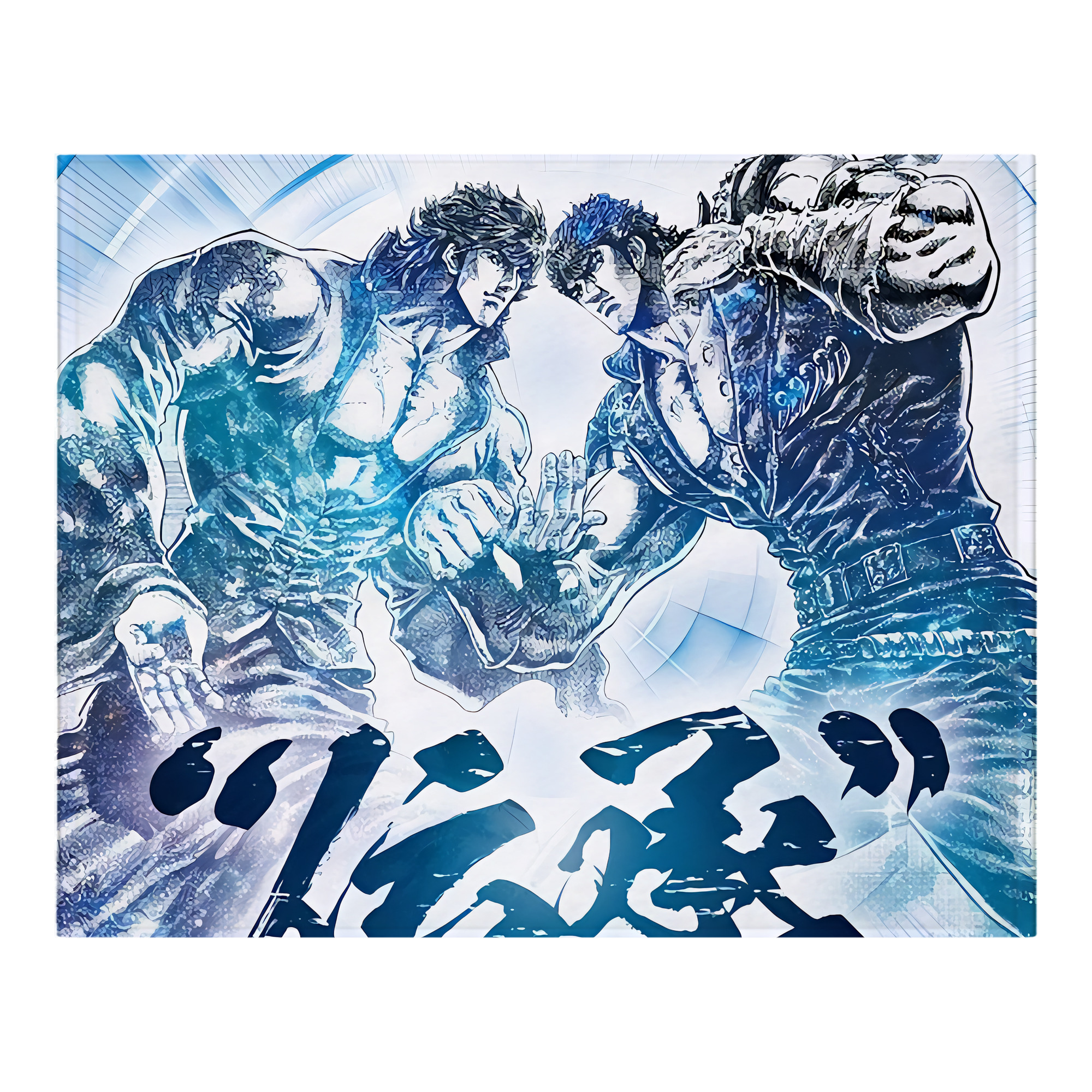 （画像用） 北斗の拳 Fist of the North Star フランネルブランケット・多サイズ対応（横型）
