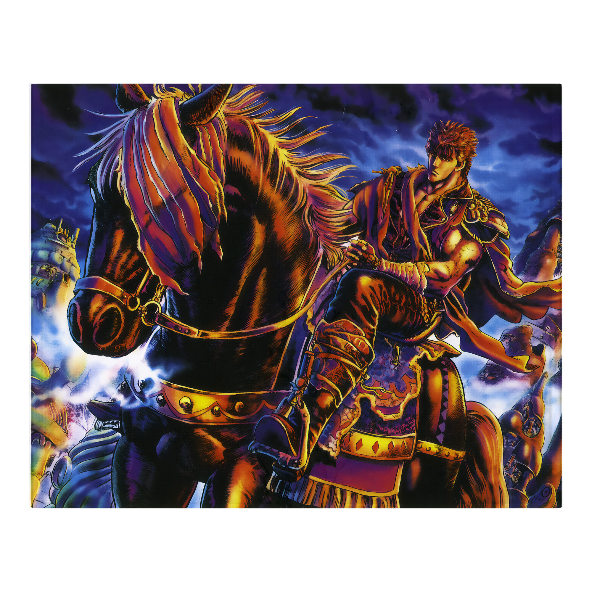 （画像用） 北斗の拳 Fist of the North Star フランネルブランケット・多サイズ対応（横型）