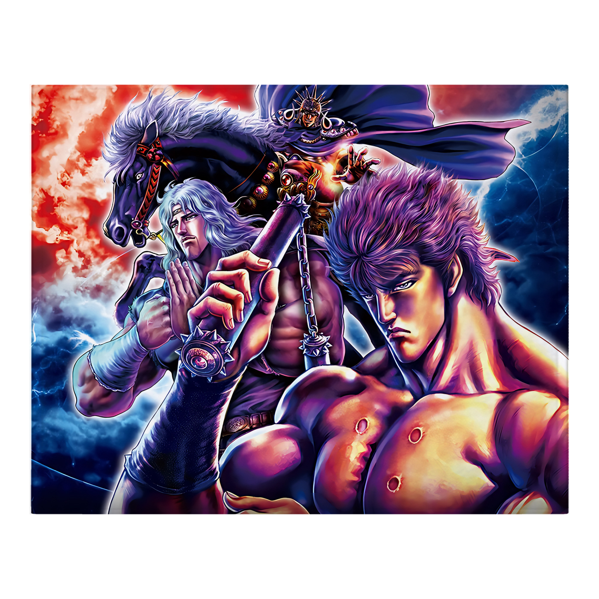 （画像用） 北斗の拳 Fist of the North Star フランネルブランケット・多サイズ対応（横型）