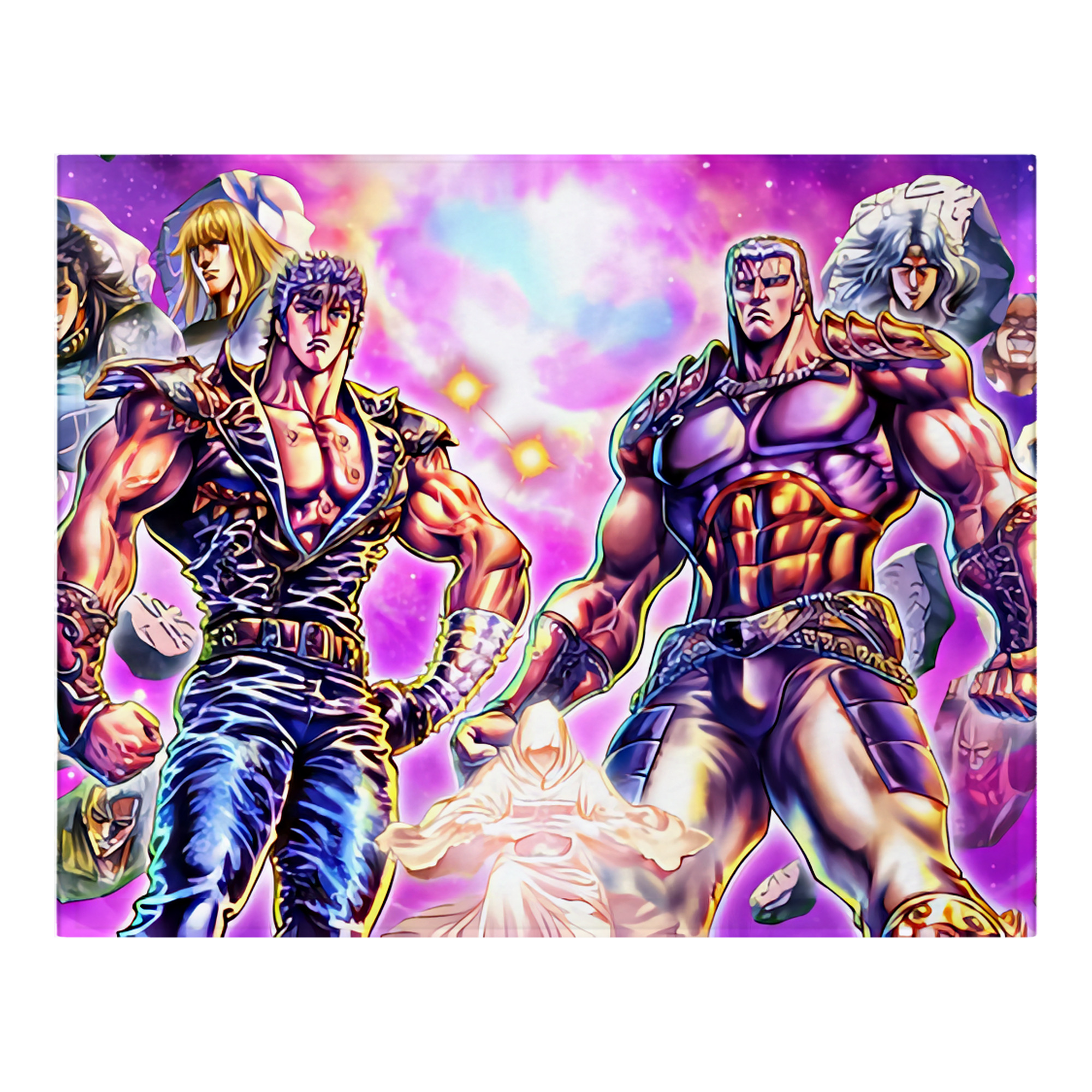（画像用） 北斗の拳 Fist of the North Star フランネルブランケット・多サイズ対応（横型）