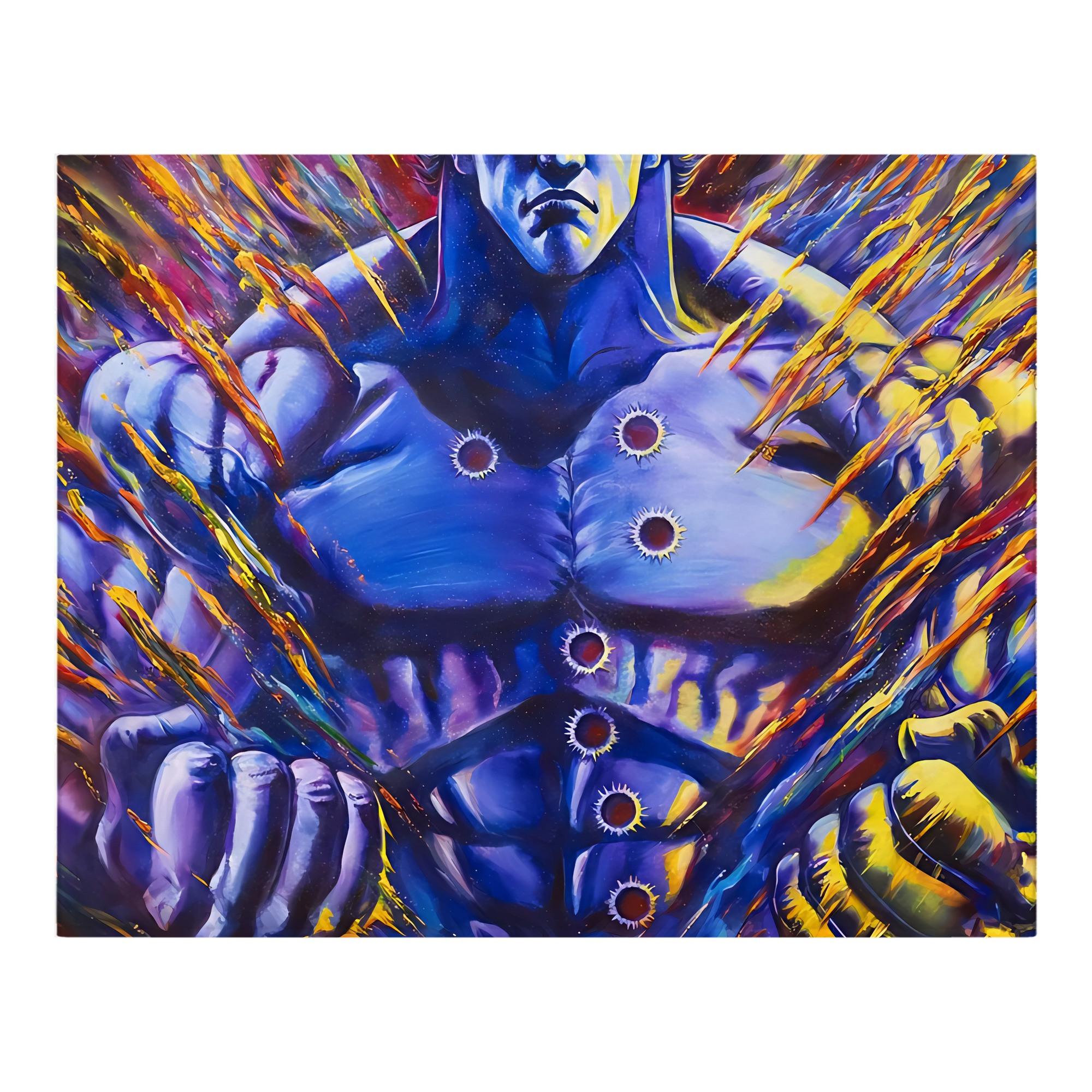 （画像用） 北斗の拳 Fist of the North Star フランネルブランケット・多サイズ対応（横型）